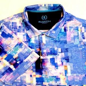Bugatchi Uomo Multicolored Casual Polo Shirt